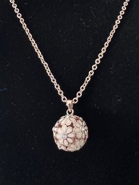 Ted Baker Rose Gold Floral Orb Pendant Necklace